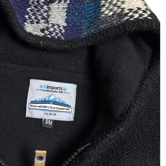 ARK IMPORTS New Zealand WOOL Knit Vintage Y2K Winter Nepal Jacket Womens Small - Picture 6 of 6